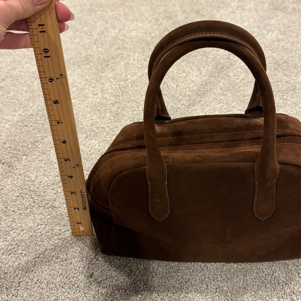 Nothing Written Suede Brown mini golf bag in cocoa dark brown worn once - Picture 8 of 11